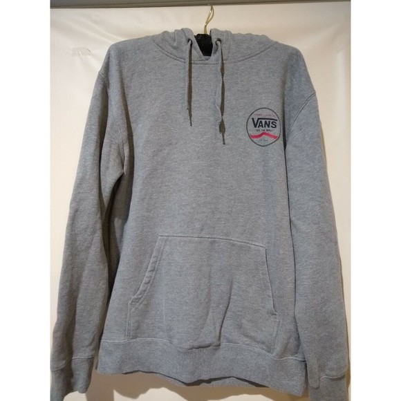 VANS Unisex Gray  Hooded Sweatshirt Size Medium (663) - Picture 6 of 12